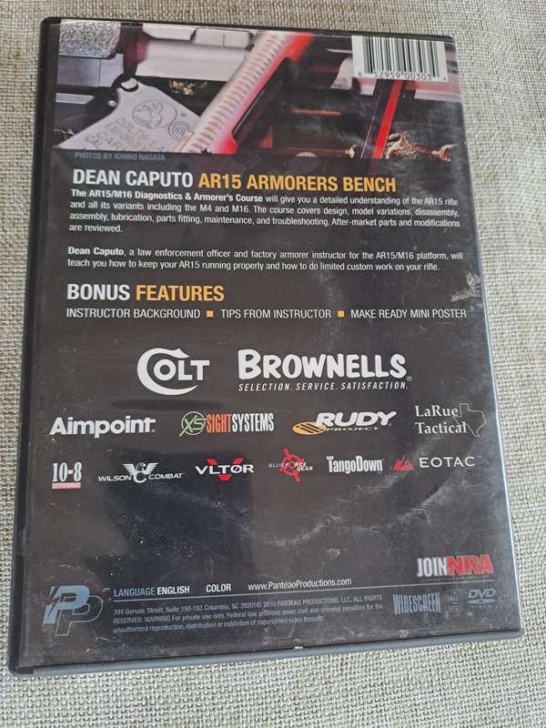 Make ready with Dean Caputo AR15 Armorers Bench DVD