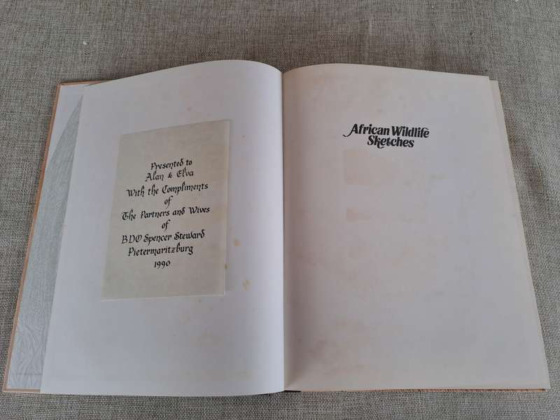 African Wildlife Sketches  Signed copy
