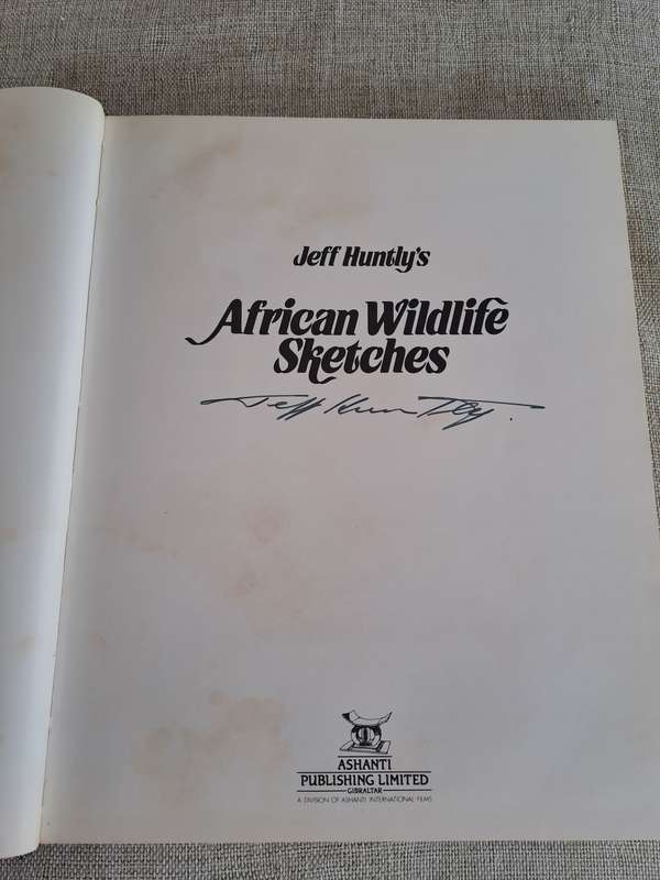 African Wildlife Sketches  Signed copy