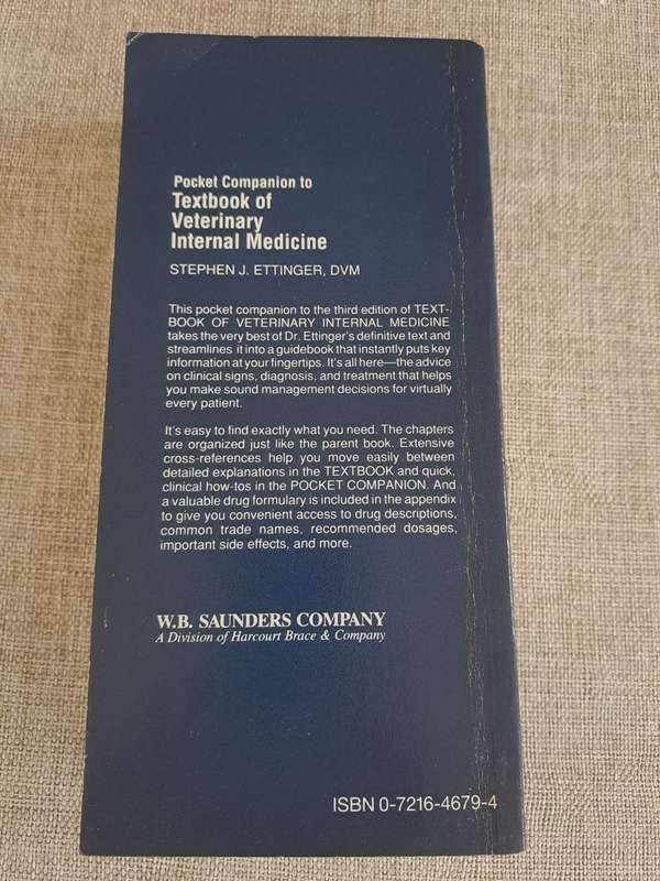 Pocket Companion to Textbook of Veterinary Internal Medicine