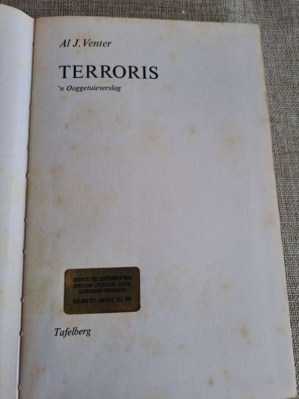 Terroris 'n Ooggetuieversalg - Al J. Venter