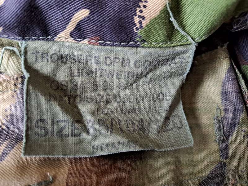 Combat Pants Camo DPM Lightweight Size 85/104/120