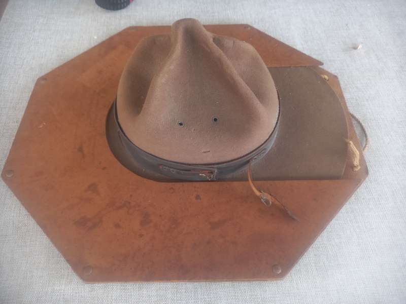 Boy Scouts "Campaign" hat ( same as the "mounties" ) with hat brim press