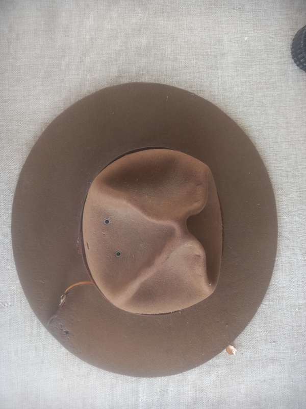 Boy Scouts "Campaign" hat ( same as the "mounties" ) with hat brim press