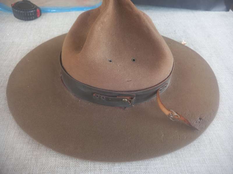 Boy Scouts "Campaign" hat ( same as the "mounties" ) with hat brim press