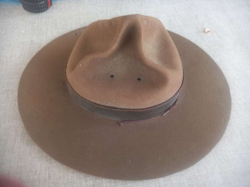 Boy Scouts "Campaign" hat ( same as the "mounties" ) with hat brim press