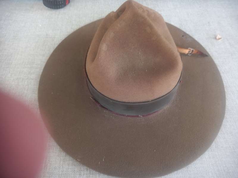 Boy Scouts "Campaign" hat ( same as the "mounties" ) with hat brim press