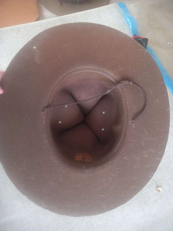 Boy Scouts "Campaign" hat ( same as the "mounties" ) with hat brim press