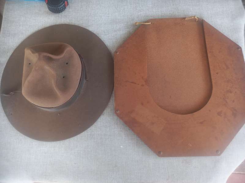 Boy Scouts "Campaign" hat ( same as the "mounties" ) with hat brim press