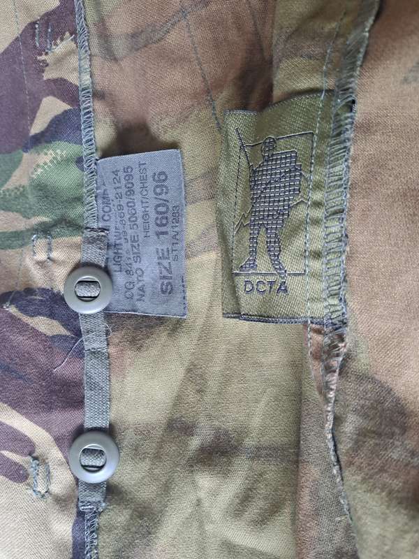 Combat Jacket Camo DPM (DCTA) Lightweight - Size 160/96