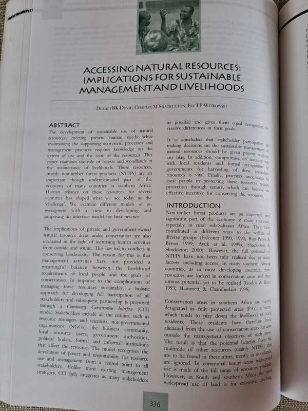 Contested Resources: Challenges to the Governance of Natural Resources in Southern Africa