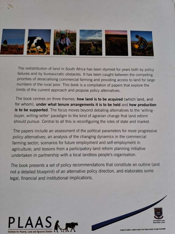 Another countryside? Policy Options for Land and Agrarian Reform in South Africa