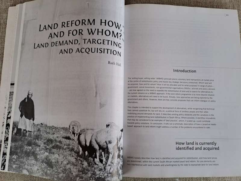 Another countryside? Policy Options for Land and Agrarian Reform in South Africa