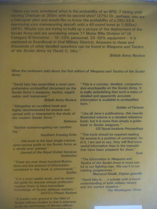 Weapons and Tactics of the Soviet Army - David C Isby