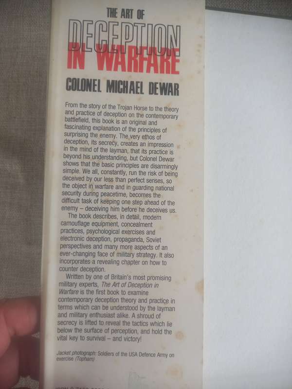 The Art of Deception in Warfare **Signed** - Colonel Michael Dewar