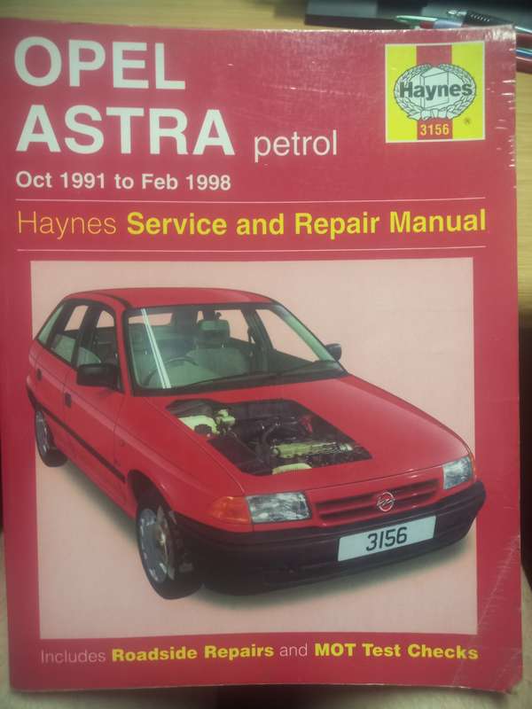 Opel Astra petrol - Oct 91 to Feb 98 - Haynes Service and Repair Manual