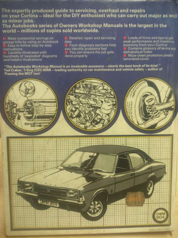 Ford Cortina Mk 3 - 71 to 77 - Owners Workshop Manual - Autobooks