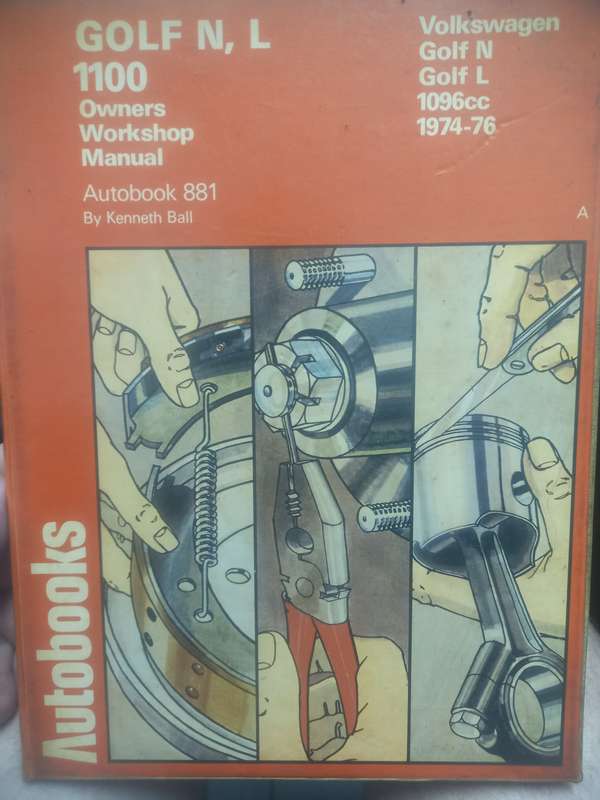 Golf N, L 1100 - Owners Workshop Manual - 1974 to 1976 - Autobook 881
