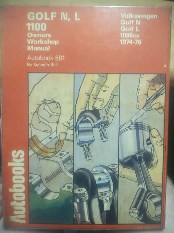 Golf N, L 1100 - Owners Workshop Manual - 1974 to 1976 - Autobook 881