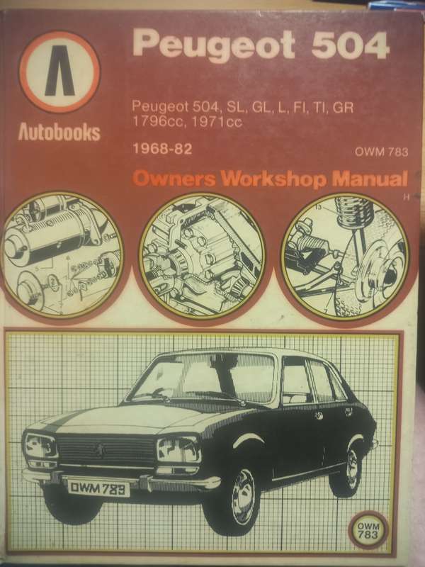 Peugeot 504 - 1968 to 82 - Owners Workshop manual - Autobooks