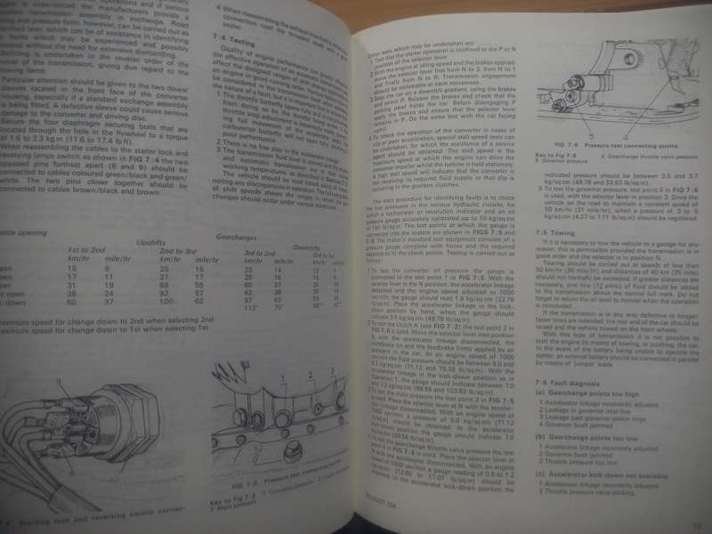 Peugeot 504 - 1968 to 82 - Owners Workshop manual - Autobooks