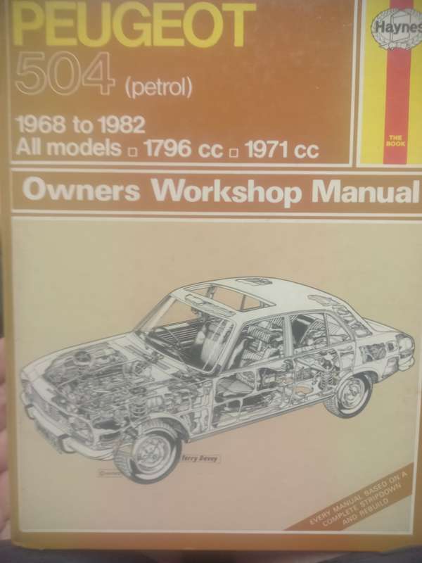 Peugeot 504 petrol - 1968 to 1982 all models - Owners Workshop Manual - Haynes