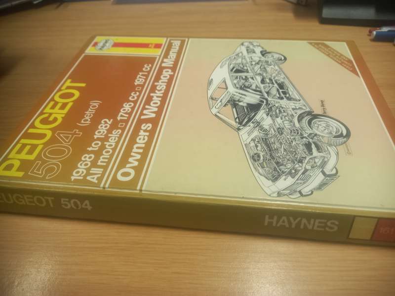 Peugeot 504 petrol - 1968 to 1982 all models - Owners Workshop Manual - Haynes