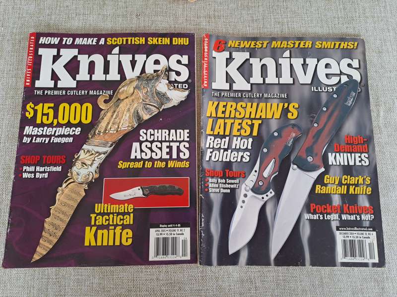 Knives Illustrated 5 Magazines, Damascus Notes & Making a Forge