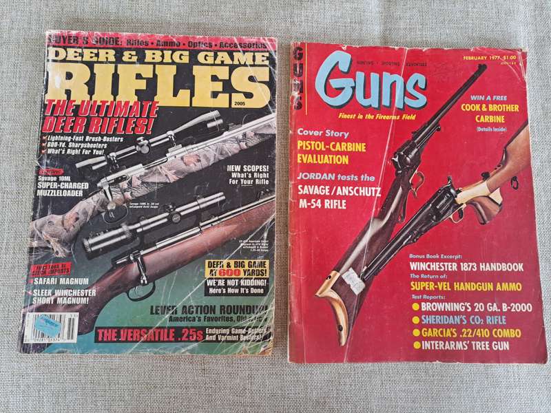 Gun and Military Magazines x 6