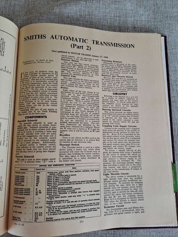 Servicing Guide to British Motor Vehicles Volume 6