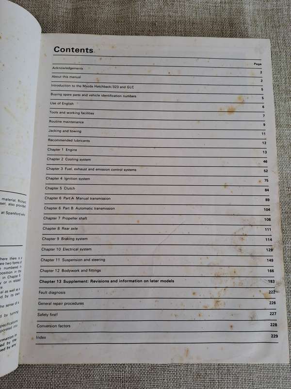 Mazda 323 rear wheel drive Owners Workshop Manual - Haynes