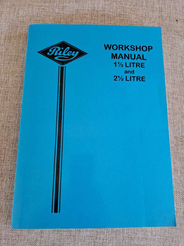 Riley Workshop Manual 1.5 Litre and 2.5 Litre