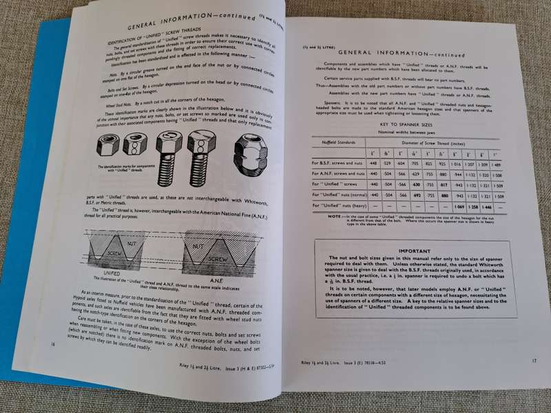 Riley Workshop Manual 1.5 Litre and 2.5 Litre