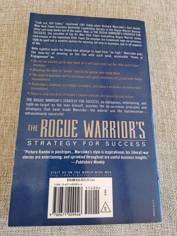 The Rogue Warriors Strategy for Success: A commandos Principles of Winning - Richard Marcinko