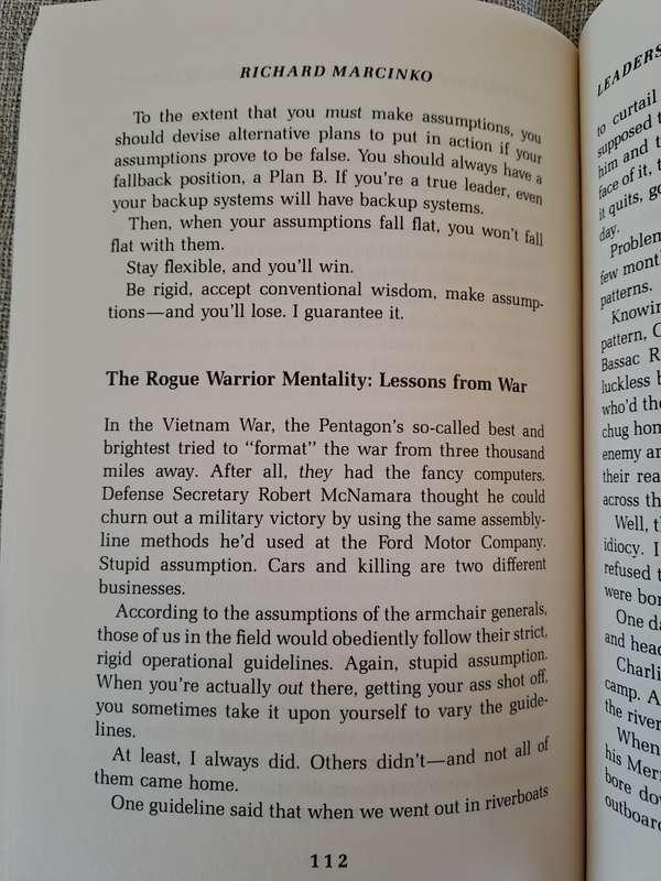 Leadership secrets of the Rogue Warrior: A Commandos Guide to Success - Richard Marcinko