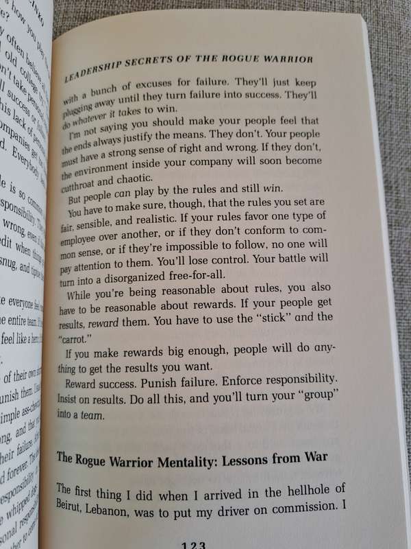 Leadership secrets of the Rogue Warrior: A Commandos Guide to Success - Richard Marcinko