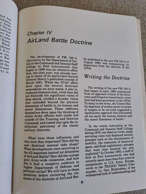 From Active Defense to AirLand Battle: The Development of Army Doctrine, 1973-1982