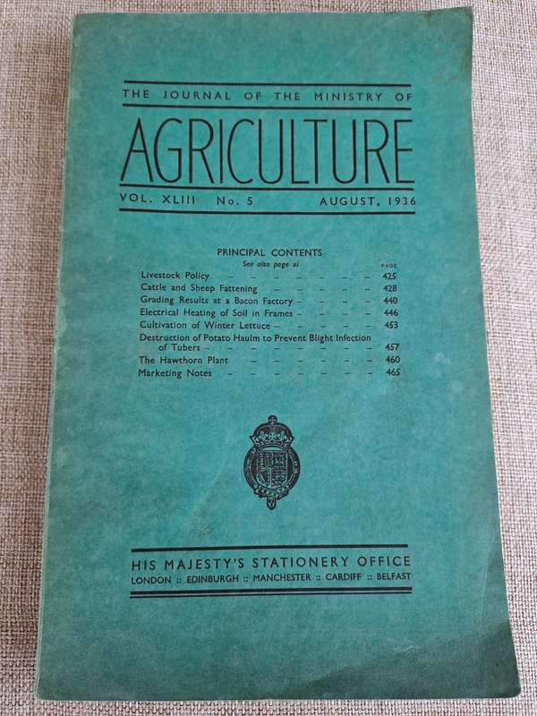 The Journal of the Ministry of Agriculture  set of 4 volumes