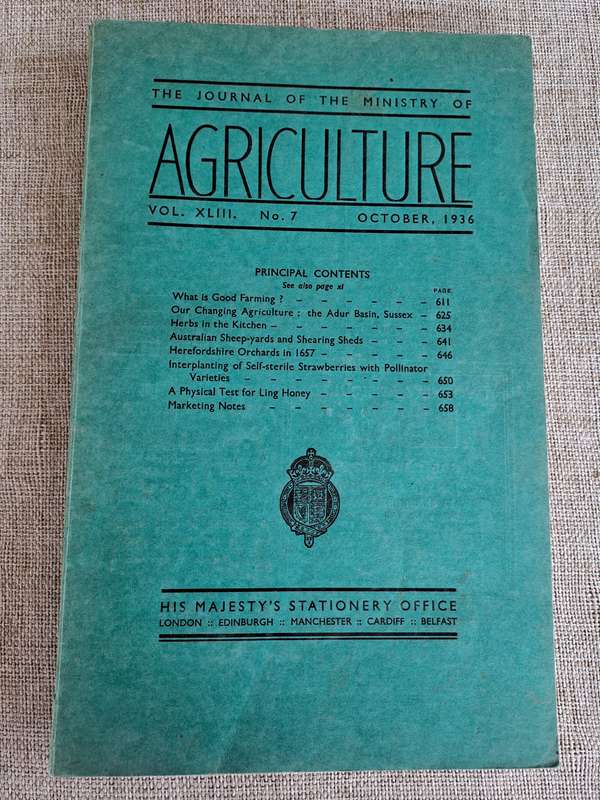 The Journal of the Ministry of Agriculture  set of 4 volumes