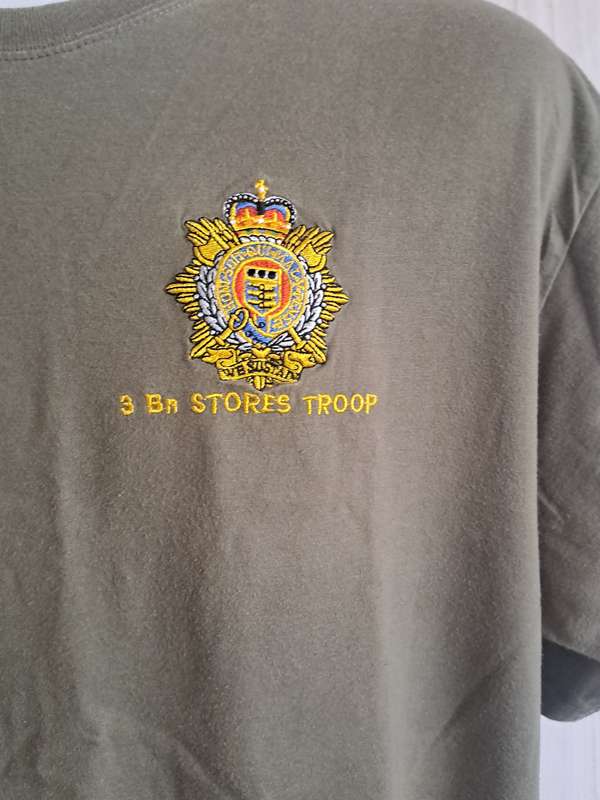 Shirt Short Sleeve  3 Bn Stores Troop  Size Medium