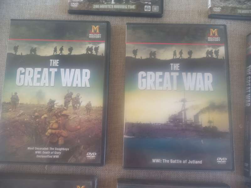 The Great War - World War DVDs x 8
