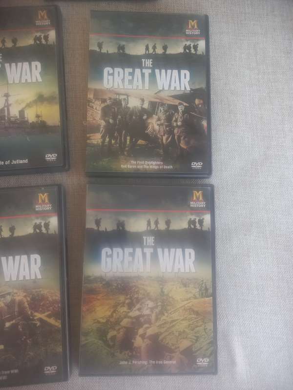 The Great War - World War DVDs x 8