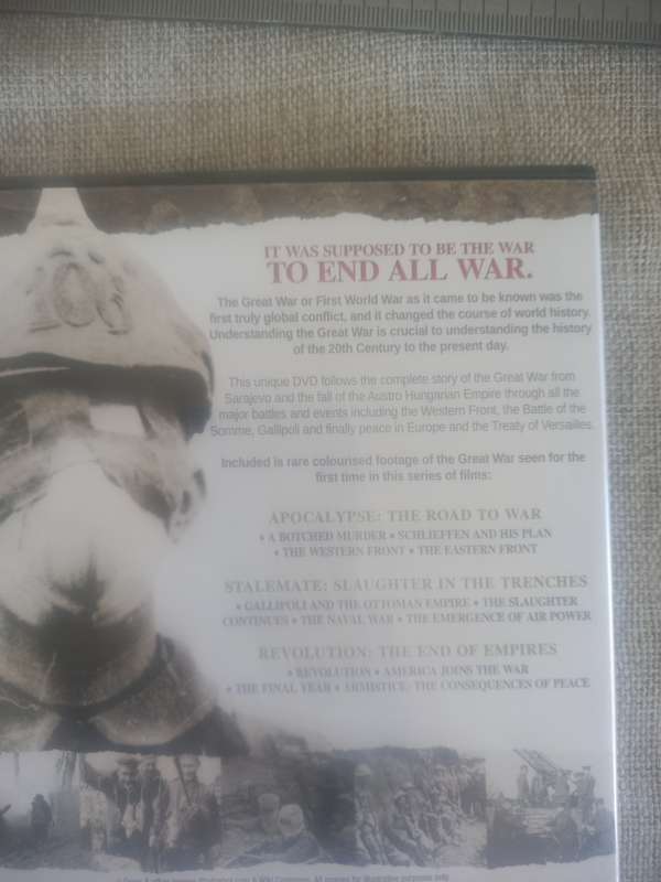The Great War - World War DVDs x 8