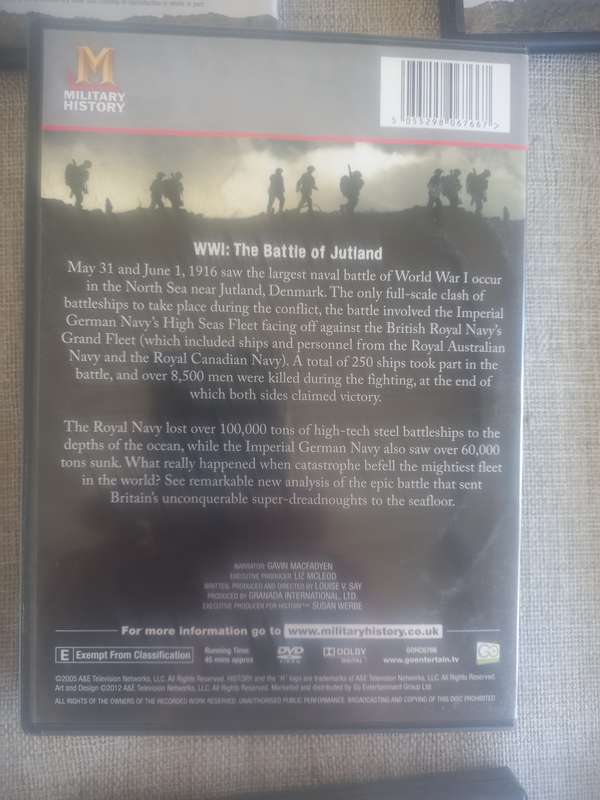 The Great War - World War DVDs x 8
