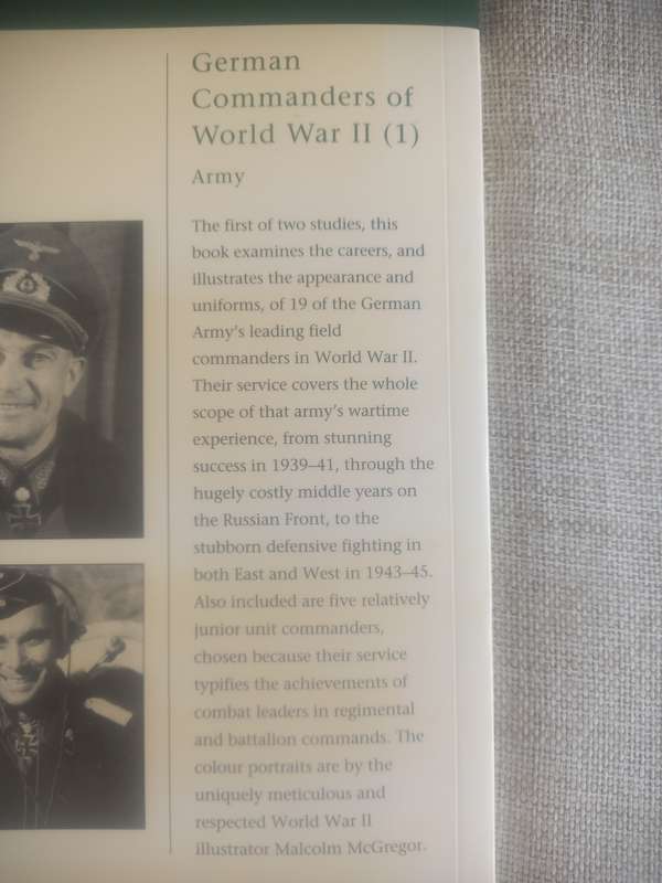 German Commanders of World War II (1): Army - Osprey Elite 118