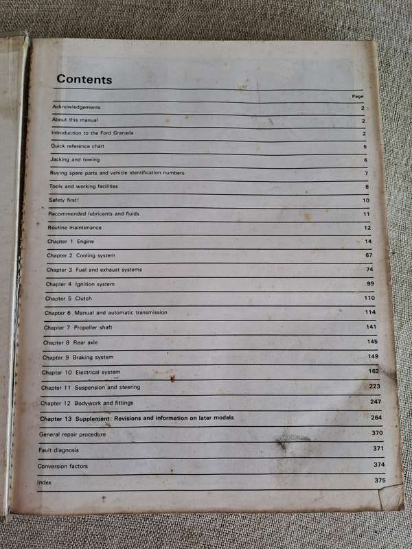 Ford Granada Owners Workshop Manual 1977 to 1985 - Haynes