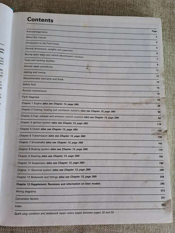 Ford Fiesta Petrol Owners Workshop Manual 1983 to 1989 - Haynes