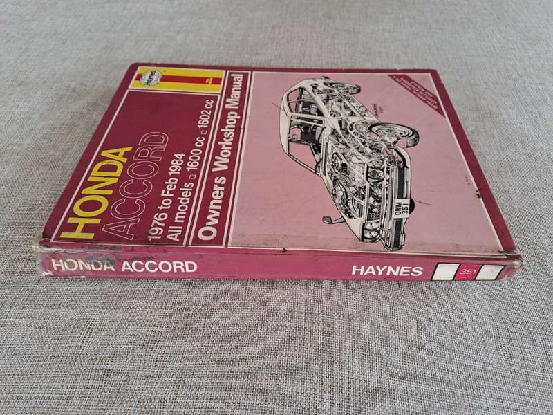 Honda Accord Owners Workshop Manual 1976 to 1984 - Haynes