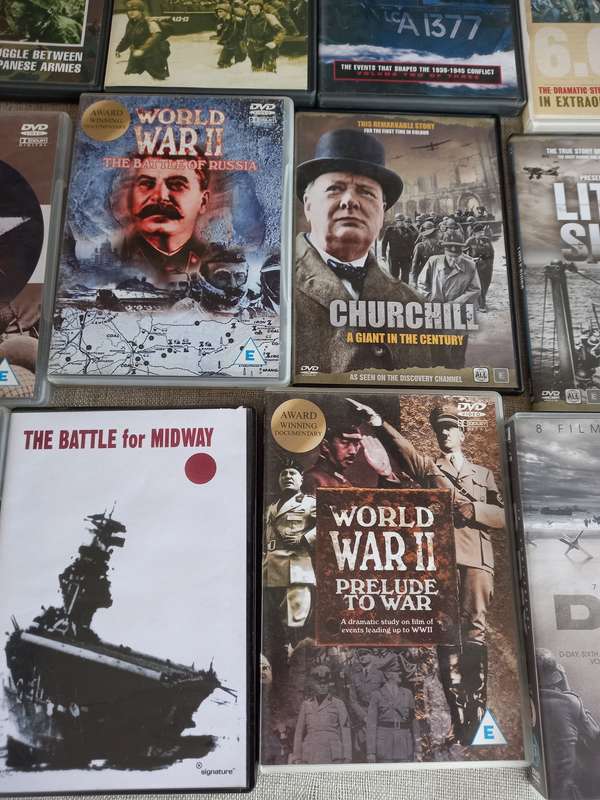 30 x WWII DVD's