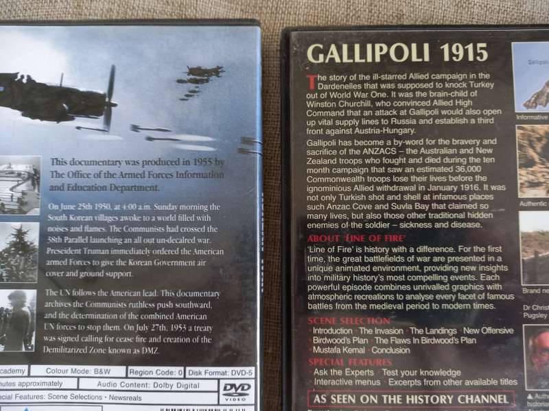 Military DVDs x 12